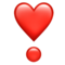 Heavy Heart Exclamation emoji on Apple